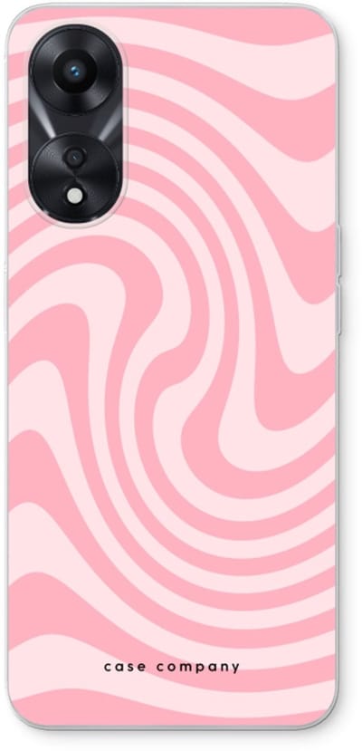 Case Company® - Hoesje geschikt voor Oppo A78 5G hoesje - Swirl Roos - Soft Cover Telefoonhoesje - Bescherming aan alle Kanten en Schermrand