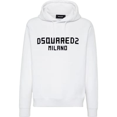 Dsquared2 Milano Logo Cool Fit Witte Hoodie