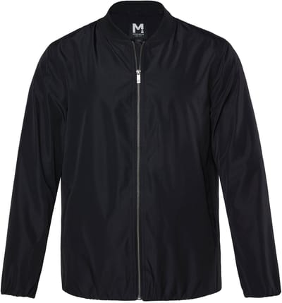 Men Plus - Heren - Blouson Buikfit ultralicht collegekraag - Zwart - Maat 3XL