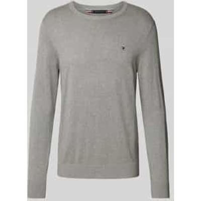 Gebreide pullover met logostitching