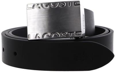 LACOSTE Leren Riem Elegance 30 Reversible in Box W110 Noir Gris Zwart Grijs