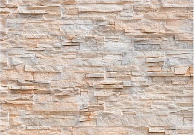 Fotobehangkoning - Behang - Vliesbehang - Fotobehang Sierstenen Muur - Stony Gracefulness - 300 x 210 cm