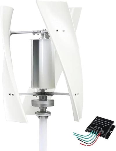 Windturbine Kit - Energie Opwekker - Zonne Energie - Geruisloos Verticaal - 530mm Rotor