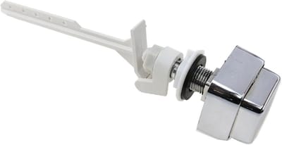 Toilet Spoelhendel - Toilet Handvat - Toilet Onderhoud - Automatische Terugspringende Veer - 125 mm Hendel - Zilver Wit