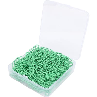 100 STKS Paperclips Krokodilvormig Roestvrij Staal Paperclips voor Kantoor School Documenten Sorteren blue