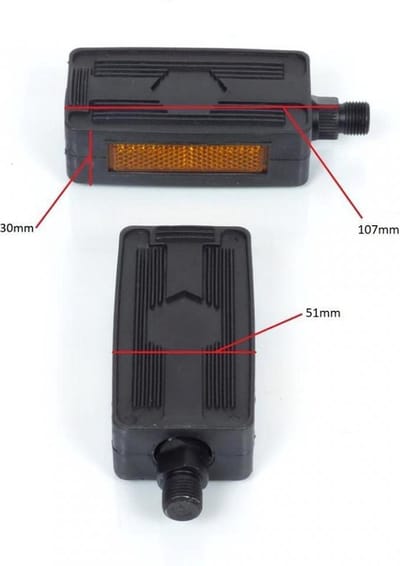 Paar pedalen voor bromfiets m14x1,25 Piaggio 50 Ciao 1980 tot 1988 813405 nieuw