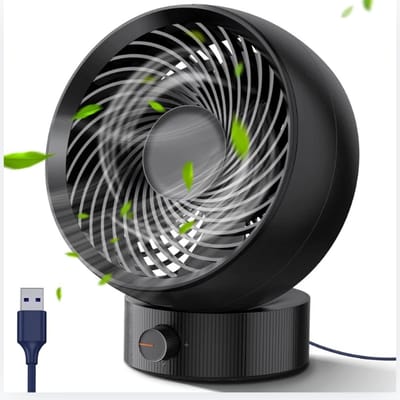 Tafelventilator - Statiefventilator - luchtstroomsnelheden – Zwenkfunctie - Bureau Ventilator - USB