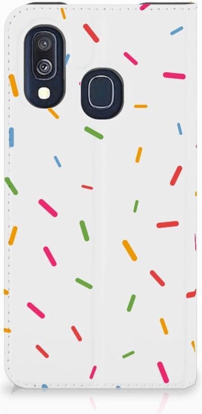 Book Case voor Samsung Galaxy A40 Flip Style Cover Donut Roze