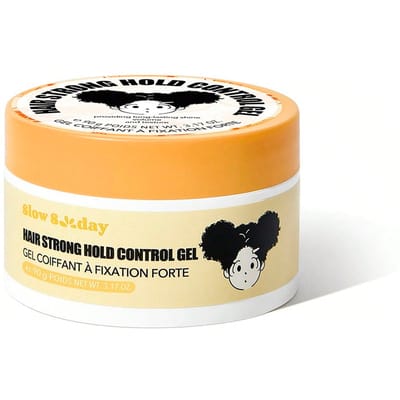 Slow Sunday Hair Strong Hold Control Gel, Wax Strong Hold, niet-vette, langdurige fixatie, voor gespleten haarrandjes en babyhaartjes, een goede keuze voor bruiloften, vakanties, strand, reisbenodigdheden en paascadeaus, geschikt voor zomerse haarstyling.