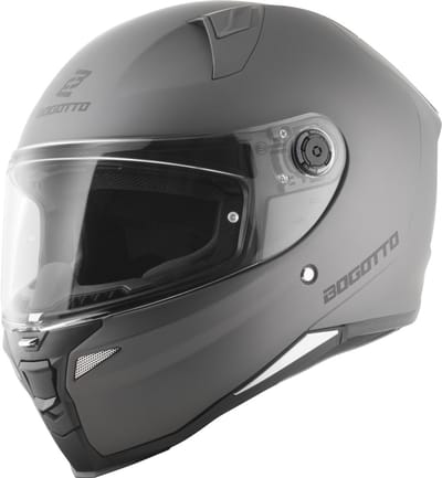 Bogotto FF110B Solid Zilver Integraalhelm - Helm