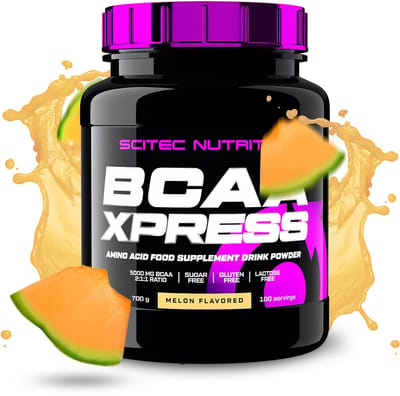 Scitec Nutrition® - BCAA-Xpress (700 gram - Melon) - Meloen - 100 doseringen - aminozuren - aminozuur - bcaa - l-isoleucine - l-leucine - l-valine - poeder