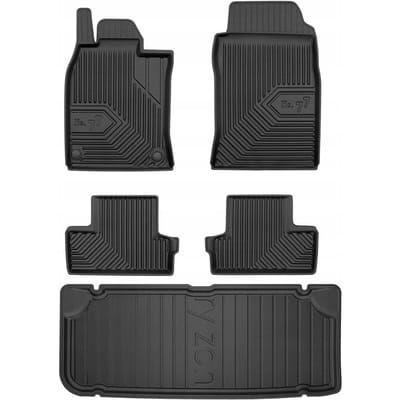 FROGUM 77 Set Automatten en Kofferbakmat - Geschikt voor MINI ONE R50 / R53 COOPER (2001-2006) - TPE Rubber - Zwart