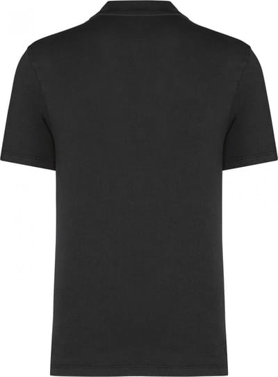 Herenpolo korte mouwen met knopen merk Native Spirit Washed Coal Grey - 3XL