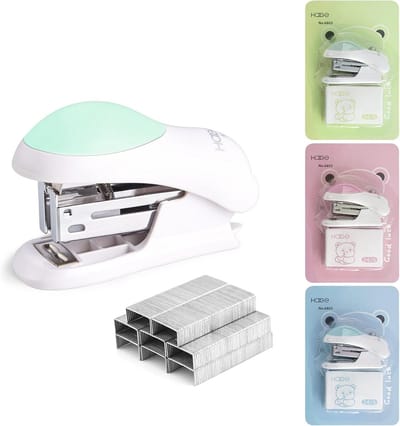 Mini Desktop Nietmachine Set met 400 nietjes en nietjesverwijderaar