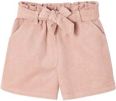Vertbaudet Short voor meisjes in fluweel / velours in paper bag stijl