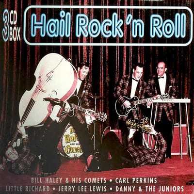CD VARIOUS - Hail Rock 'N Roll KBOX375 K-Box Records 1997 Nederland Rock Gebruikt white