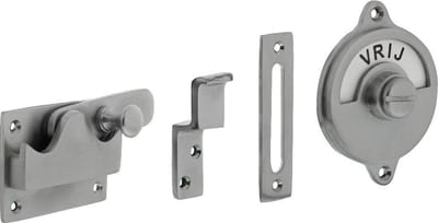 Intersteel WC-overslag vlak vrij/bezet chroom mat