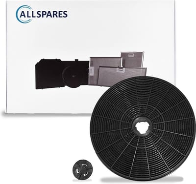 AllSpares Koolstoffilter voor afzuigkappen geschikt voor AEG-Electrolux Zanussi en Faber EFF54 - MCFE42 (Ø232mm)