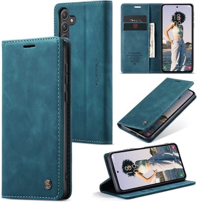 CaseMe Hoesje - Geschikt voor Samsung Galaxy A55 Hoesje - CaseMe 013 Book Case - Blauw