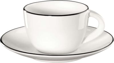 ASA Espressokop en Schotel A Table Ligne Noire 70 ml
