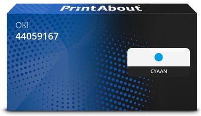 PrintAbout huismerk Toner 44059167 Cyaan Geschikt voor OKI