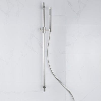 FugaFlow Eccelente Acces glijstangset met staafhanddouche, gladde doucheslang Geborsteld RVS PVD (RVS)