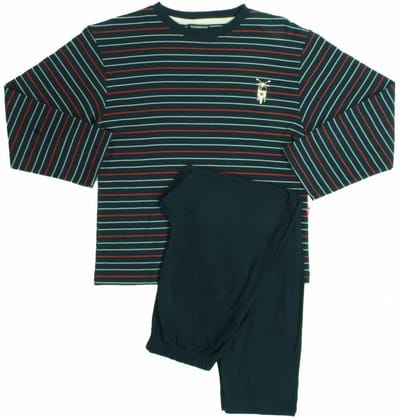 Blue Docks Jongens Pyjama - 100% Katoen - Blauw - Maat 140