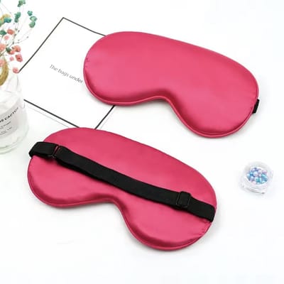 CHPN - Slaapmasker - Sleepingmask - Reismasker - Nachtmasker - Roze/Rood - Masker voor vliegtuig - Reis accessoire - Universeel