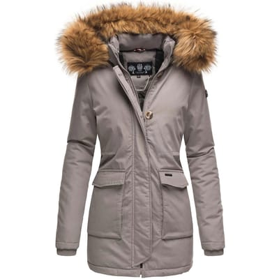 Navahoo Dames Winterjas Schneeengel Princess – Klassiek, Warm & Met Afneembare Kunstbontkraag