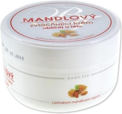 BODY TIP Amandel Hydraterende Gezicht en Lichaamscrème voor de droge en gevoelige huid - 250ml