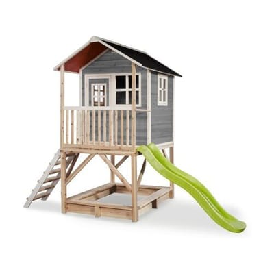 EXIT Loft 500 Houten Speelhuis - Speelhuisje voor Buiten - FSC Hout - Kinderen - Grijs