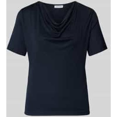 T-shirt met Cascadehals