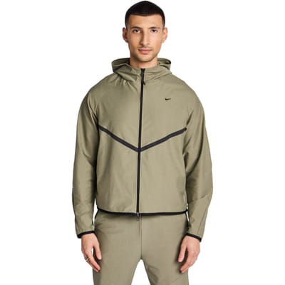 Nike Tech Hoodies Heren - Zilver - Maat M - Poly Woven