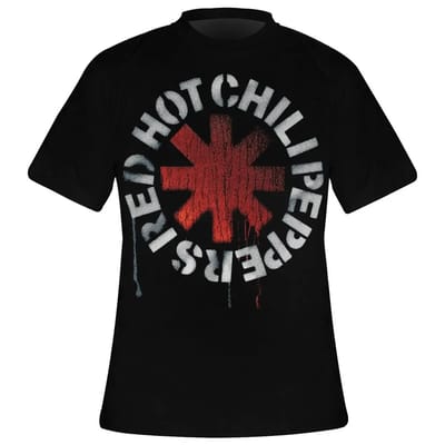 T-shirt Rock à Gogo Red Hot Chili Peppers - Stencil Asterisk