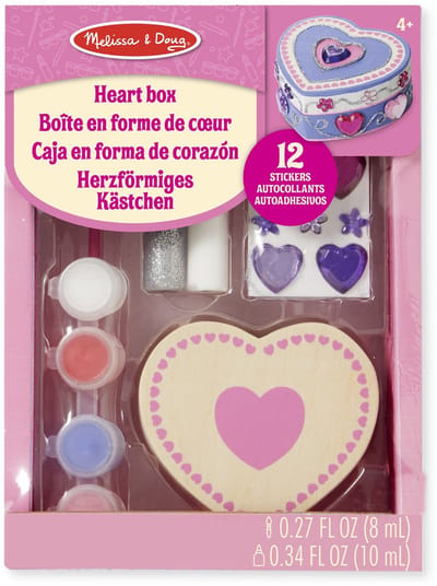 Melissa & Doug Houten Knutselsetje met Lijm en Verf - Hearts