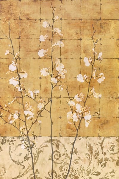 Kunstdruk Chris Donovan - Blossoms in Gold II 62x93cm