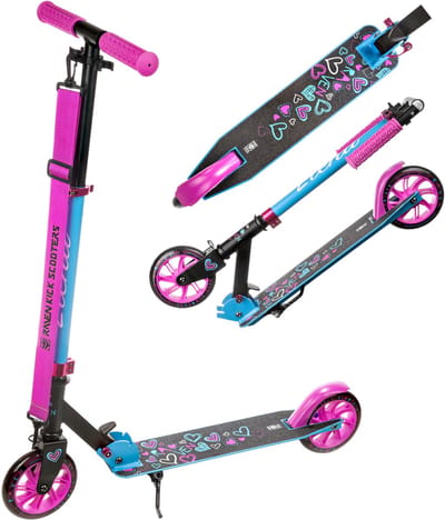 RAVEN Elena Zwart 145mm step met lichtgevende LED-wielen