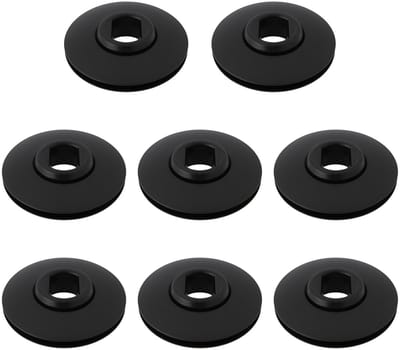 Dailygoods- Bevestigingsclips 8 Stuks - Tapijt Montage Clips - Kunststof - Compatibel met Hyundai - Buitendiameter 41 mm - Zwart - Tapijtmontageclips