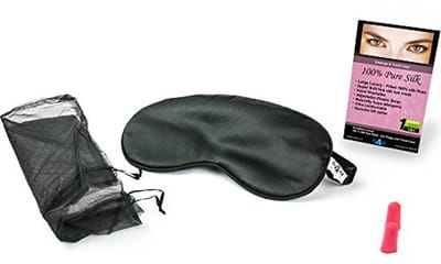 100% Pure Zijde Gevulde Oogmasker en Slaapmasker - Ultra Zacht en Huidvriendelijk