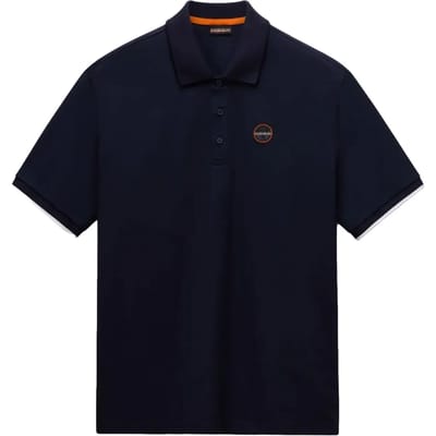 Napapijri E-Badge Polo Donkerblauw (navy) - Maat M - Heren
