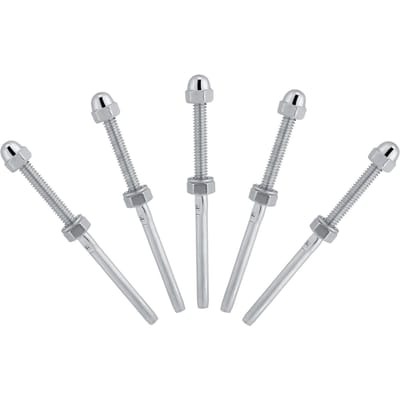 Lot de 10 embouts de tendeur filetés en acier inoxydable pour système de garde-corps à câble de 1/8