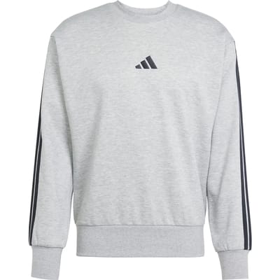 Adidas Essentials 3 Stripes Fleece Sweatshirt Grijs XL Man
