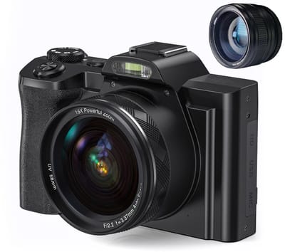 Digitale camera 4K, 48MP, CMOS, 16x zoom, zelfontspanner