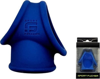 Sport Fucker - Siliconen Cock Tube - Cockring en Ballstretcher - Blauw