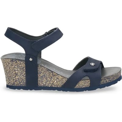 Panama Jack JULIA BASICS B10 - Volwassenen Sandalen met hakDames Sandalen - Kleur: Blauw - Maat: 40