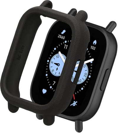 kwmobile Beschermhoes voor Xiaomi Redmi Watch 5 Lite - Fitness Tracker Case van TPU - Soft Smartwatch Case - zwart