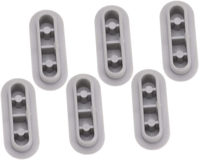 6-Stuks Universele Toilet brilbes chermers - Antislip kussentjes - Dempende kussentjes - Comfortabel en droog - Geschikt voor toiletbrillen - Eenvoudig te installeren - Toilet brilbes chermers - Wrijving sbestendig - Grijs