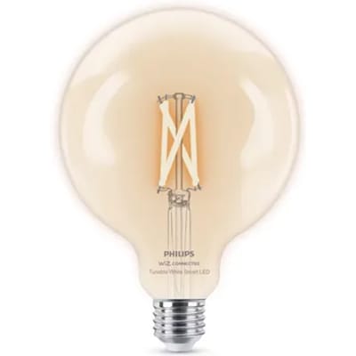 Philips Smart LED Globe Filament - Slimme LED-Verlichting - Warm- tot Koelwit Licht - E27 - 60W - Transparant - Wi-Fi
