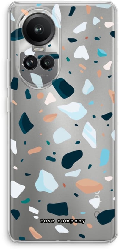 Case Company® - Hoesje geschikt voor Oppo Reno 10 Pro hoesje - Terrazzo N°13 - Soft Cover Telefoonhoesje - Bescherming aan alle Kanten en Schermrand