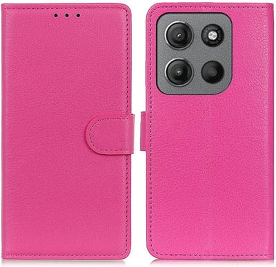 Coverup Hoesje - Geschikt voor Motorola Moto G15 / G17 (Power) Hoesje - Coverup Book Case - Roze